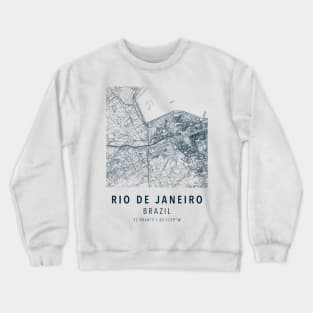 rio de janeiro simple map Crewneck Sweatshirt